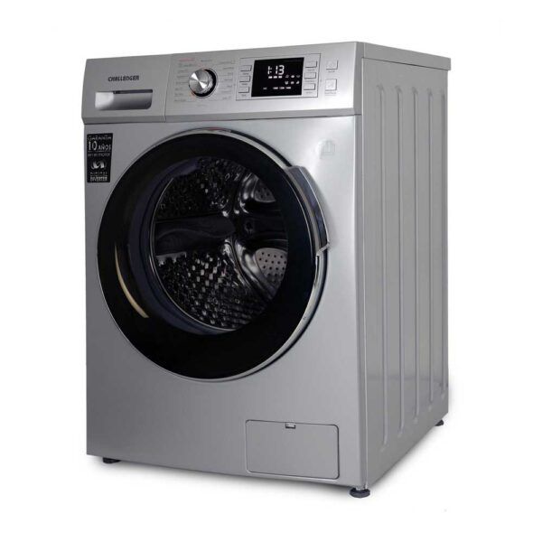 Lavadora Secadora Challenger 14 Kg Lavado y 8 Kg De Secado carga frontal panel digital gris 120 V