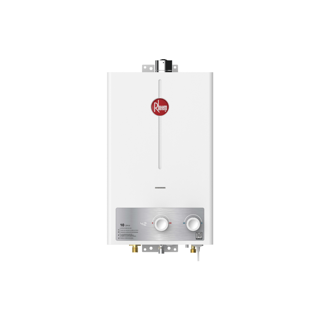 Calentador De Agua Rheem 10 Litros Tiro Forzado De Paso A Gas Natural 