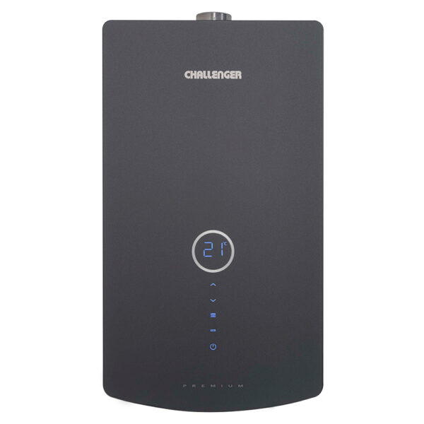 Calentador de Agua Challenger 12 litros Tiro Forzado de Paso Digital  a Gas Natural Negro