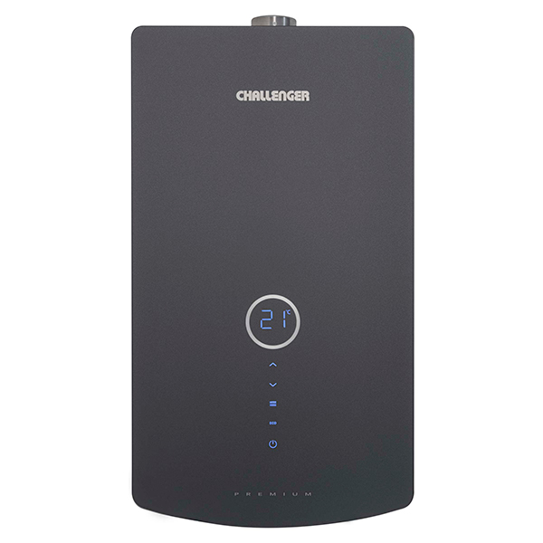 Calentador de Agua Challenger 16 litros Tiro Forzado de Paso Digital  a Gas Natural Negro