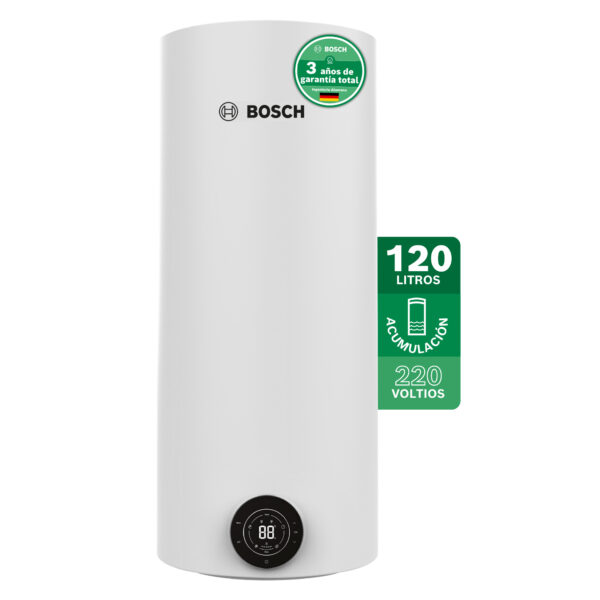 Calentador de Agua de Acumulación  Eléctrico Bosch 120 Litros 31.7 Galones 220v Smart Tank