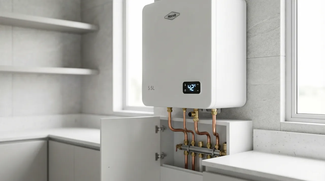 Calentador Haceb 5.5 litros_ La solución ideal para espacios reducidos
