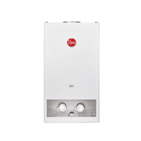 Calentador de paso Rheem 10 Litros Tiro Natural  Gas Propano Mecánico