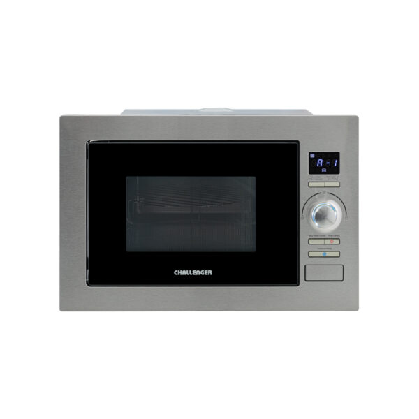 Horno Microondas de Empotrar Challenger  de 25 litros con dorador  Inox-Negro 120 V