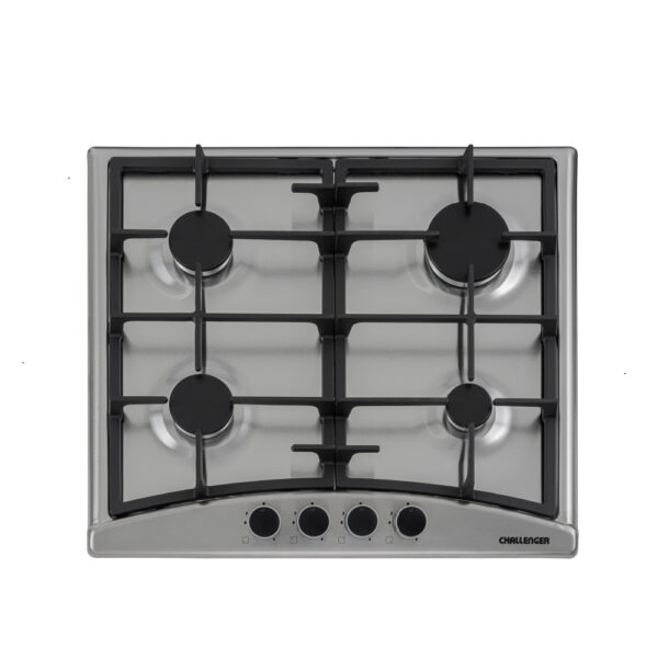 Estufa Challenger de Empotrar 4 Puestos gas   de 58.2x51.2 cm Parrilla Fundida Termopar Inox