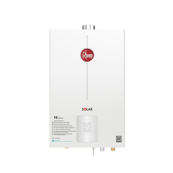 Calentador de paso Rheem 10 litros Tiro Forzado Digital Gas Propano