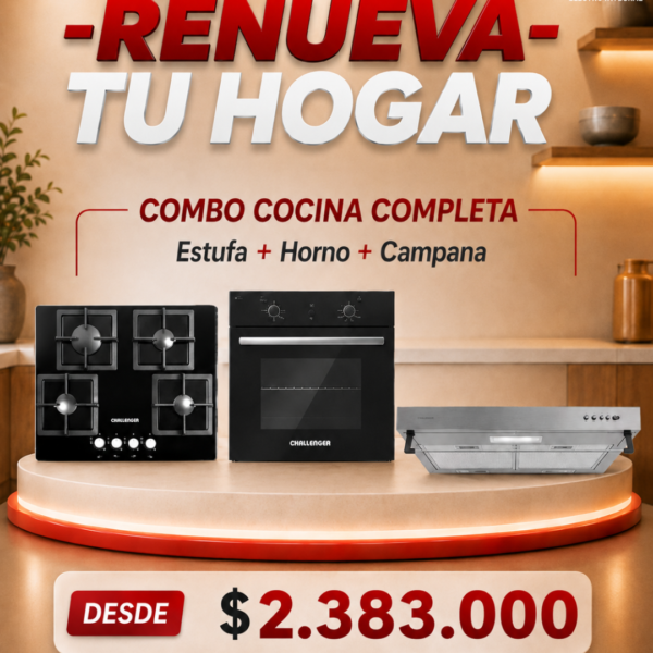 COMBO COCINA CHALLENGER 3 EN 1