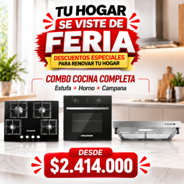 COMBO COCINA CHALLENGER 3 EN 1